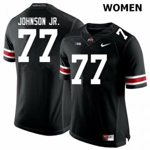 Women's Ohio State Buckeyes #77 Paris Johnson Jr. Black Nike NCAA College Football Jersey Check Out DRW8444QY